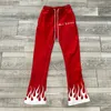 Designer Graphic Print Vintage Streetwear Micro Stretch Flared Pants Men's Loose Casual Sports Joggers Sweatpants