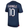 2023 2024 Maillot de Foot Mbappe Soccer Jerseys Kolo Muani O.Dembele Asensio Hakimi Ugarte Football Shirt 23 24 Hommes Enfants Men Kids Lee Kang In Third Away 666