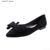 Dress Shoes Large Size Spring Bow Flats Woman Butterfly-Knot Ballets Office Pointed Toe Shallow Slip On Foldable BallerinaH24229