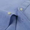 Camisa social masculina clássica oxford, manga longa, camisa com botões, confortável, casual, moda padrão, roupa de trabalho