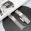 Ontwerper Lucency harsband voor Apple Watch Series Ultra 8 7 6 5 4 3 2 1 Heldere opvouwbare horlogebanden voor Iwatch 38 40 42 44 41 mm 45 mm 49 mm Accessoires Band designerM9EVM9EV