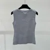 Sports Yoga Tees Knitted Vest Womens Crop Tank Top Fashion Casual Breathable Knits T Shirts Clothes