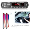 Player Bluetooth 5.0 Radyo DC 9V 12V Kablosuz Ses Alıcı Araba Kiti USB USB 3.5mm AUX FM Modül MP3 Pansiyon Kod Çözücü Kartı