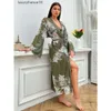 Kvinnors badkläder 2023 Floral Print Beach Dress Tunic Long Pareos Bikinis Cover Ups Swim Mesh Robe Plagwear''g'g''fewz