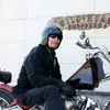 Motosiklet kaskları kaskscocascos fiberglas lightweigh mat siyah klasik vintage 3/4 açık yüz scooter moped ATV kask nokta onaylı