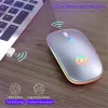 Fareler Bluetooth Fare Sessiz Malance Şarj Edilebilir 2.4g Kablosuz Fare Ergonomik RGB Mini Fare USB PC Dizüstü Bilgisayar Masaüstü için Optik Fareler