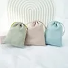 Jewelry Pouches 50pcs Silk Satin Velvet Drawstring Gift Bags Small Packaging Pouch For Rings Wedding Favors Guests Candy Bag