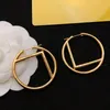 Designer Earrings For Woman Letters Hoop Gold Women Earstuds Luxury Ladies Jewelry With Box Best Quality