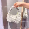 Womens Bag Miui Family armpit bag handbag pleated cloud bag Korean dumpling cross body