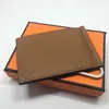 Tarjetero de 6 colores, billetera con clip para dinero para tarjetas de crédito, billetera de cuero para hombre, billeteras genuinas de alta clase con ranura para tarjetas, billetera pequeña con clip de cuero de diseño minimalista