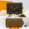 Wallets Brown Flower Rosalie Victorine Wallet Women Coin Purse M41938 Card Holder Keychain Man Designer Purses Key Pouch Cardholder Small Wallets Travel Clutch Bag