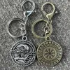 Chaveiros Nostalgia Slavic Eagle Keychain Viking Bird Nordic Runes Bag Charm Acessórios