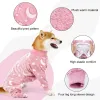 Barboteuses pour grands chiens, pyjama en flanelle polaire, vêtements pour animaux de compagnie à motif d'os, pour Labrador Husky, combinaison douce pour gros chien, XS3XL