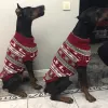 Vestes classiques imprimé cerf, pull pour gros chiens de taille moyenne et grande, vêtements d'hiver pour animaux de compagnie pour lévriers Labrador, pulls, Costume de mascotte