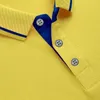 Summer Pure Color Polo Shirt Men Mode Sports Style T-shirt krótkie rękawowe Mężczyznę Koszulka 240227