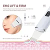 Dispositivo di pulizia ad ultrasuoni EMS Scrubber per la pelle Punti neri Rimuovi i pori Pulizia profonda Peeling Sholve Care Lifting del viso 240226