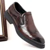 Dress Shoes Genuine Leather Men Casual 2024 Slip On Formal Loafers Moccasins Italian Black Male Driving JKPUDUN