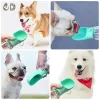 Feeding Portable Dog Water Bottle Food and Water Container Water Bowl Outdoor Walking Puppy Pet Travel Drinking Bowl Dog Accessories