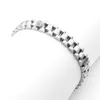 10mm Stainless Steel Crown Pattern Chain Fashion Men's and Women's Bracelet