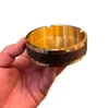 Tasarımcı Gold Ashtray Brown Old Flower Klasik Logo Baskı Erkekler Ev Dekorasyon Kültray Hediye Kutusu Koca Erkek Hediye