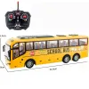 Cars Kids Toy RC Car Remote Control School Bus med Light Tour Bus Radio Controlled Electric Car for Children Toys Gift