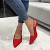 Scarpe eleganti da donna Tacchi alti Estate Nuova punta a punta Sexy Stiletto da donna Décolleté moda all'aperto Sandali verdi da festa 42 43H24229