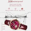 LIGE Marke SUNKTA Frauen Uhren Mode leder Damen Quarzuhr TOP Marke Luxus Zifferblatt Einfache Rose Gold Frauen Uhren 240228