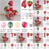 Nuova Nuova Estate Rosso Fragola Palloncino Ghirlanda Arco Kit Palloncini in lattice per la cerimonia nuziale Frutta Decorazioni per feste di compleanno Baby Shower Globos