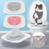 Repulseurs Réutilisables Cat Utilisez des produits de formation aux toilettes pour animaux de compagnie Cat en plastique Toilet de formation Conseils de formation pour les chats