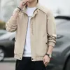 Lou China-Chic herrarnas ytterkläder och hösten Casual Top 2024 Spring and Autumn Season New Work Jacket Men trend Standing Collar Jacket