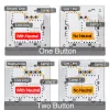 Control Aqara Smart Wall Switch H1M Neutral MARSTech 6 Colors Wireless Key Light Switch Zigbee 3.0 Multiple Control Modes For Homekit