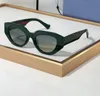1421 Geometrische zonnebril Zwart Grijs Vrouw Luxe bril Shades Occhiali da sole UV400-bril