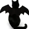 Abbigliamento 3 pezzi costumi per gatti domestici ali di pipistrello vampiro nero carino travestimento costume di Halloween per cani e gatti regalo