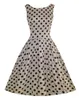 1940er 50er Jahre Polka Dots Audrey Flared Swing Skaters Wiggle Kleider Cocktailpartykleid Vintage Kleid FYV0298301463