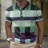 Polos pour hommes Polos d'été Panneau Plaid Imprimé Rétro Hommes Vêtements Lâche Respirant Chemise Surdimensionnée Street Tops Casual Manches Courtes