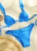 Costume da bagno donna 2024 Costume da bagno bikini perizoma costume da bagno nodo Biquinis fasciatura costume da bagno costume da bagno solido bikini sexy in due pezzi 240229