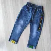 PantsKirt 2023 Spring Fashion Boys Jeans Baby Casual Color Pants Barn Elasticitet Jean Boy Byxor Autumn Children Denim 16y