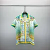 トラックスーツセットファッションハワイのデザイナーメンカジュアルシャツセット花手紙3Dプリント夏の海辺のホリデービーチシャツスーツ029