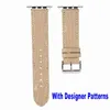 Pulseiras de relógio de luxo de designer compatíveis com Apple WatchBand 38mm 40mm 41mm 42mm 44mm 45mm Designer Retro Pulseira de Couro Pulseira Clássica Fivela para iWatch Ser