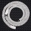 RTS Hip Hop 8Mm 10Mm 12Mm 14Mm Iced Out Moissanite Diamanten Ketting Solid Sier Cubaanse link Chain Voor Mannen