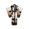 Vêtements ethniques Arrivée Femmes japonaises Original Yukata Robe Kimono traditionnel avec Costumes de danse Obi Performance Taille unique