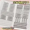 Ögonfransar 32ROWS MANGA CLUSTER LASH DIY Eyelash Extension Self Grafting 10 Styles Clusters Eyelashes Book Segmenterad Faux Eye Lower Cilios