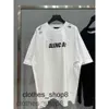 T-shirts Balenciga Men's t Version Fashion Art Hole T-shirt Custom Weaving and Dyeing H-made Trend Women's DJEH