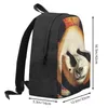 Rugzak Panda Student Potlood Kunst Gekleurde Cartoon Print Rugzakken Polyester Mooie Schooltassen Universiteit Designer Rugzak