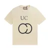 남자 플러스 티 폴로 둥근 목 목자 자수 및 인쇄 된 극지 스타일의 여름 마모 거리 순수면 티셔츠 f54