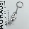 Keychains Fashion Men's Key Chain 3D Simulation Horn Pendant Car Accessories Keychain for Mens personliga smycken gåvor Partihandel