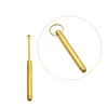 Metall Snuff Tobacco Pipe Shovel Key Chain Pocket Size Hot Gold Brass Snuff Spoon Sniffer Snorter Metal Dabber Dab Tool New