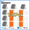 Controllo 15PCS SONOFF SNZB02D/SNZB02 Zigbee Sensore di umidità di temperatura intelligente con controllo dello schermo LCD tramite EWeLink Alexa Google Home