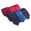 Cravates Sitonjwly 6cm Paisley classique cravate formelle cravate pour hommes mariage polyester noir cadeaux d'affaires cravate personnalisé logo202d