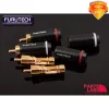 Aksesuarlar Furukawa Orijinal Furutech Alfa Process FP126 Goldplated Audiophile RCA Konektör Fişi HIFI SES KABLO FİŞİ OD ≤7mm